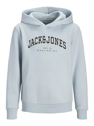 JACK&JONES - JJECALEB VARSITY SWEAT HOOD NOOS JNR Celestial Blue - Gr. - 152
