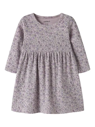 NAME IT - NBFTULINE LS DRESS Dawn Pink - Gr. - 74
