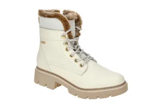 Tamaris Damen Winterstiefelette 1-26275-43 109 Wei? Warmfutter Schurwolle