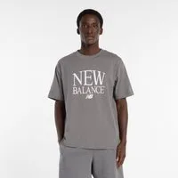 New Balance T-Shirt mit modernem Print-Design, Kurzarm, aus Baumwolle
