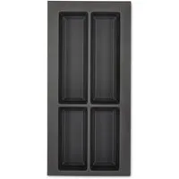SO-TECH® Besteckeinsatz ORGA-BOX® VII Besteckeinsatz basaltgrau mit Softtouch Oberfl, mit Softtouch Oberfläche für Korpusbreiten 300 - 1200 mm