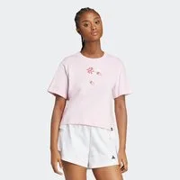 adidas Sportswear T-Shirt MINI GRAPHIC sportlicher Stil, kurze Ärmel, ohne Verschluss, mit Brustgrafik