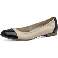 Tamaris Ballerina, Blockabsatz, Businessschuh, Schlupfschuh mit Elastikeinfass