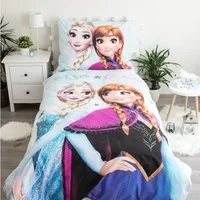 Disney Frozen Wendebettbezug Disney Frozen Bettwäsche Anna Elsa für 135/140x200, (2 St)