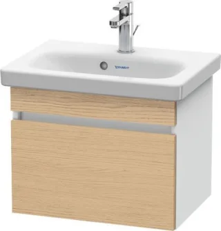 Duravit DuraStyle Waschtischunterbau wandhängend Natur Eiche & Weiß Matt 500x368x398 mm - DS63030301 DS630303018
