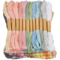 VBS Sticktwist Stickgarn, 36 Stück, Pastell