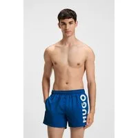 HUGO Badeshorts ABAS seitlich mit großem HUGO Logo-Print