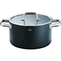 RÖSLE Kochtopf Topf EBONIC, ProNero, Aluminium, Edelstahl (1-tlg), für alle Herdarten geeignet, inklusive Induktion