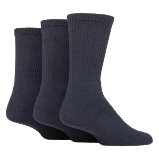 3er Pack Herren Unifarbene Crew Sport Socken - Weiche Baumwolle Alltags Sport Socken