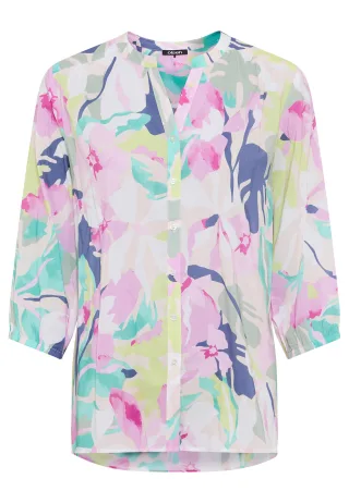 Olsen - Blouse Woven Long Sleeves pool blue - Gr. - 40