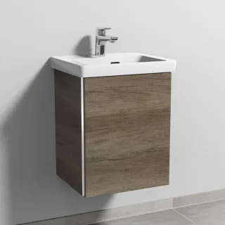 Sanipa 3way Waschtischunterbau zu Villeroy & Boch Subway 3.0 Waschtisch mit 1 Tür, Eiche-Nebraska BR84337