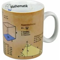 Könitz Becher Wissensbecher Mathematik 460 ml, Porzellan