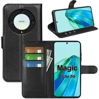 betterfon Handyhülle Handytasche für Honor Magic 5 Lite 5G Klapphülle Schwarz, 3 Kartenfächer, Magnetverschluss & Standfunktion im Lederlook