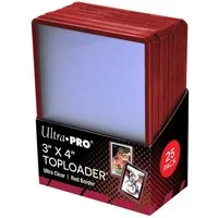 UltraPRO Sammelkarte 25 Toploader - 3" x 4" COLORED Border