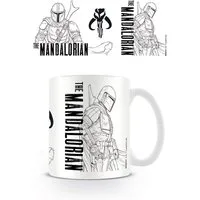 Tasse Star Wars - Lizenz Tassen - The Mandalorian - Line Art