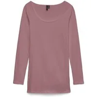Vero Moda Langarmshirt VMMAXI MY LS SOFT LONG U-NECK NOOS Baumwollmischung, regular fit