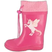 Beck Gummistiefel Unicorn Gummistiefel (wasserdichter, schmaler Einhorn-Stiefel, für trockene Füße bei Regenwetter) herausnehmbare Innensohle, weicher flexiber Naturkautschuk