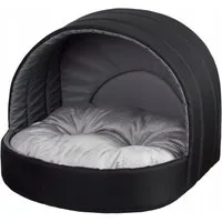 Best for Pets Hundehütte Hundebett Katzenbett mit Kissen wasserfest PVC gemütlicher Schlafplatz, Wasserfest, abwaschbar, kuscheliges Design