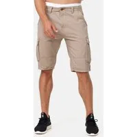Indicode Cargoshorts Herren Monroe Cargo Cargo Shorts Herrenshorts mit 6 Taschen inkl. Gürtel