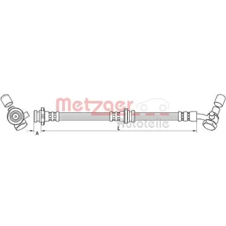 Metzger Bremsschlauch vorne rechts Renault Kadjar