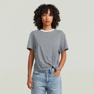 G-Star - Stripe relaxed knot r t wmn white/petrol stripe - Gr. - XL