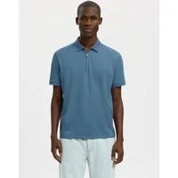Selected Poloshirt SLHFAVE ZIP SS POLO NOOS Baumwollmischung, regular fit