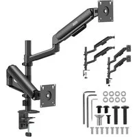Ergo Office Monitor-Halterung ER-692 Halterung für 2 Monitore (17–32) max. 10 kg (pro Arm), (bis 32 Zoll, mit Gasfedern, VESA 75x75, 100x100)