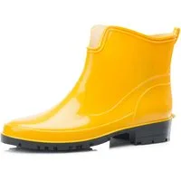 Ladeheid Gummistiefeletten LA-930 kurze Boots für Frauen Gummistiefel Damen wasserfest und bequem