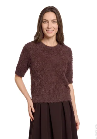 Robe Légère - Strickpullover Dark Maroon - Gr. - L