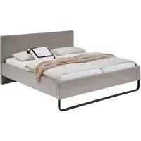 meise.möbel Polsterbett Swing, aus Cordstoff, mit schwarzer Metallkuffe