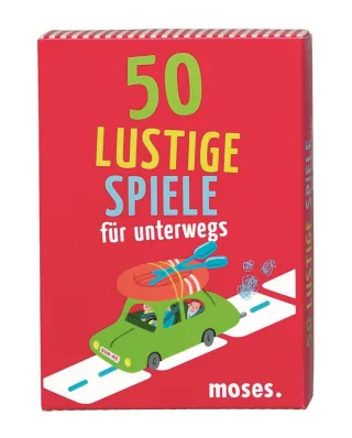 moses. 21031 - 50 lustige Spiele für unterwegs (Kartenset)