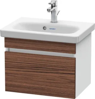 Duravit DuraStyle Waschtischunterbau wandhängend Nussbaum dunkel & Weiß Matt 500x368x398 mm - DS6303 DS630302118