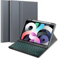 Fintie Tablet-Hülle für iPad Air 11'' M4/M3/M2(2026/2025/2024), iPad Air 5/4 Gen 2022/2020 10.9 Zoll, mit 7 Farben Beleuchtete Abnehmbare QWERTZ Tastatur