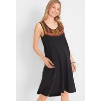 bonprix Jerseykleid für Frühjahr und Sommer, aus reiner Baumwolle, asymmetrischer Saum