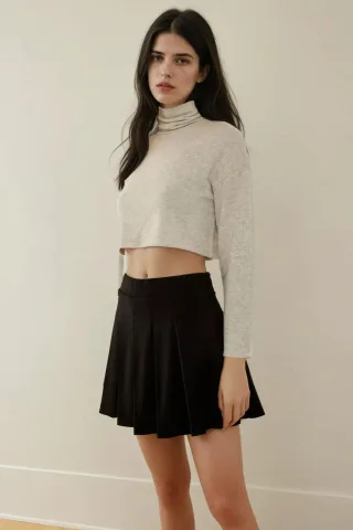 Falten Mini-Shorts