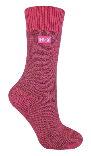 THMO - 1 Paar Damen dicke Fleece gefütterte warme Thermo-Socken für den Winter