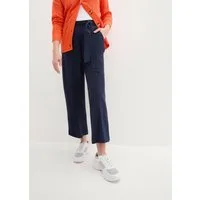 bonprix Culotte aus Leinen-Mix, mit Bindeband, Loose Fit, knöchelfrei
