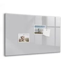 Tulup Magnettafel Notiztafel aus Gehärtetem Glas, 5 Magnete, Marker und Schwamm