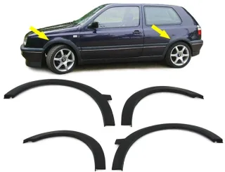 Radlaufverbreiterung Radlauf Kotflügel Verbreiterung für VW Golf 3 III ab 1991-1997