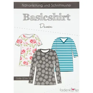 Fadenkäfer Schnitt "Basicshirt" für Damen