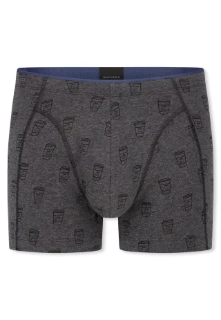 SCHIESSER - Shorts dunkelgrau-gem. - Gr. - 5