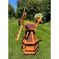 DSH DEKO SHOP HANNUSCH Gartenfigur Windmühle norddeutscher Art ab 80 cm in verschiedenen Varianten