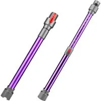 Trade-Shop Teleskoprohr Saugrohr passend für Dyson SV11 Animal, SV12, SV14, V15s, Zubehör für Akku-Staubsauger, ausziehbar: 48cm auf 70cm Länge / mit Steckmechanismus / Farbe: Lila