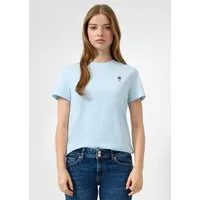 QS Kurzarmshirt T-Shirt T-Shirt mit Stickerei