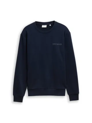 Tom Tailor - Sweatshirt mit Logo-Print sky captain blue - Gr. - XXL
