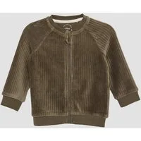 s.Oliver Sweatjacke Sweatshirt Jacke Sweatshirtjacke in Cordoptik