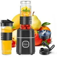 Fofile Standmixer Smoothie Maker 500W Mini Mixer mit 2x570ml Tritan BPA Freier Flasche, 500 W, Tragbarer Edelstahl Blender, 4 Blatt, leicht zu reinigen, 22.000 U/min
