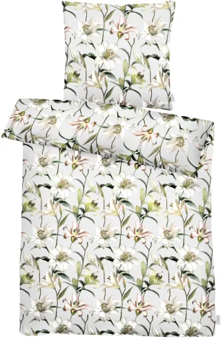 APELT Bettwäsche "Lilia GOTS" 2 Stk. Königs-Lilienblüten