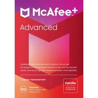 McAfee McAfee+ Advanced - Familie (Virenprogramm, Lizenzschlüssel)