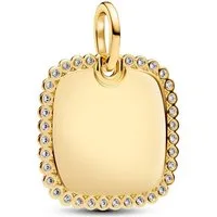 Pandora Kettenanhänger 364009C01, eckiger Plakettenanhänger